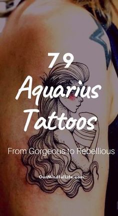 Aquarius Tattoo Elements, Dainty Aquarius Tattoo, Minimalist Aquarius Tattoo, Zodiac Tattoos Aquarius, Aquarius Water Bearer Tattoo, Tattoo Ideas Aquarius, Aquarius Tattoo Designs For Women, Water Bearer Tattoo, Unique Aquarius Tattoo