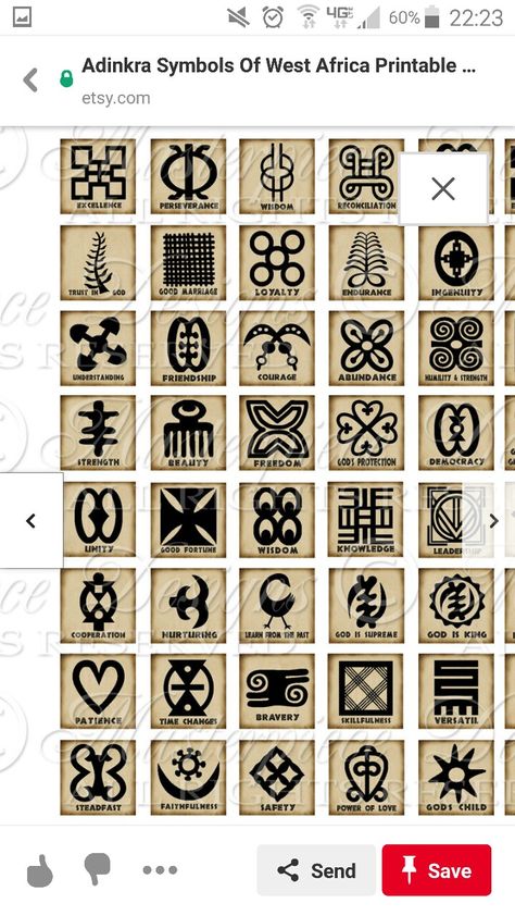 African Tattoo, African Symbols, Square Tiles, Afrique Art, Adinkra Symbols, Symbols And Meanings, Africa Art, Diy Carpet, Good Marriage