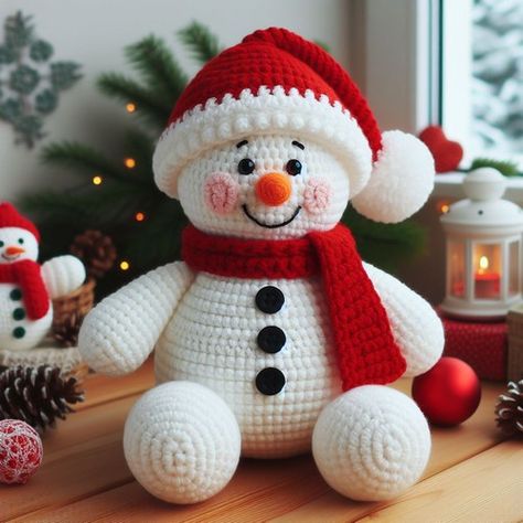 How To Crochet A Snowman Free Pattern, Large Snowman Crochet Pattern, Crochet A Snowman, Crochet Snowman Head Free Pattern, Crochet Amigurumi Snowman, Crochet Snowflake Amigurumi, Crocheted Gingerbread Man Patterns, Arugami Crochet Pattern Free Christmas, Amigurumi Free Pattern Snowman