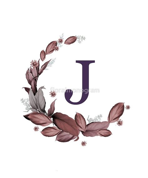 "Monogram J Leaves Of Autumn" by floralmonogram | Redbubble Monogram J, H Letter Images, Cool Photo Effects, Indian Flag Wallpaper, Rain Wallpapers, Alfabet Letters, Newborn Photography Poses, Colored Leaves, Alphabet Images