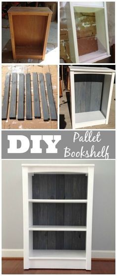 Repurpose Bookshelf Ideas, Diy Bookshelf Makeover, Old Bookshelf, Diy Bookshelves, Bookshelf Diy, Bookshelf Makeover, Old Bookshelves, Pallet Bookshelf, Diy Bookshelf