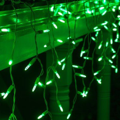 Roof Porch, Green Aesthetic Tumblr, Green Christmas Lights, Led Icicle Lights, Green Pictures, Verde Neon, Dark Green Aesthetic, Icicle Lights, Slytherin Aesthetic