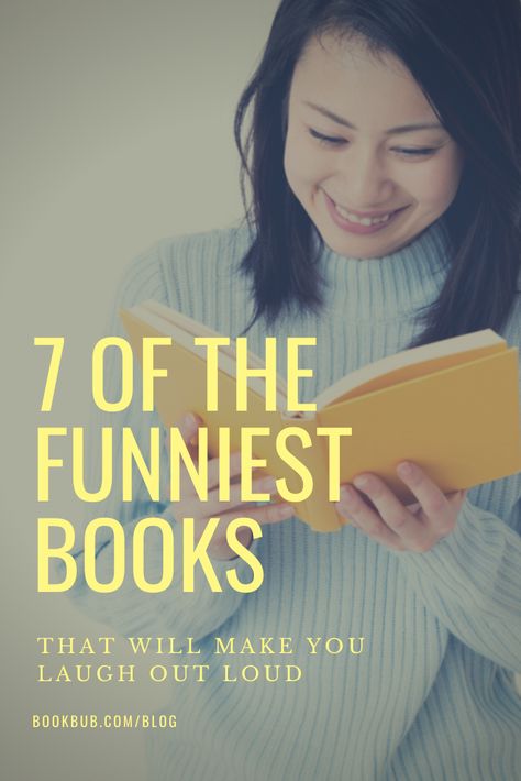 7 funny books that will make you laugh out loud.   #books #funny #funnybooks Funny Audio, Best Book Club Books, Books Funny, Funny Books, Uplifting Books, Feel Good Books, Clean Book, Book Editorial, Reading Humor