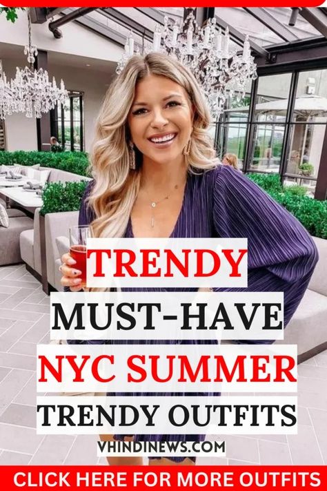 20 Trendy & Cute New York City Summer Outfits: Hottest Outfits for Hot Whether 47 New York City Summer Outfits, New York City Outfits Summer, Outfits For Nyc, City Summer Outfits, New York City Summer, Hottest Outfits, Simple Blouses, Summer City Outfits, City Summer