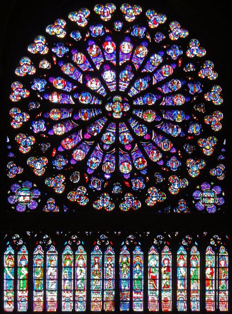 North and South Rose Windows, Notre Dame, Paris – Enthusiastical L'art Du Vitrail, Rose Window, Sacred Architecture, Church Windows, Stained Glass Window, Glass Marbles, Painted Pots, Glass Art Sculpture, Stained Glass Art