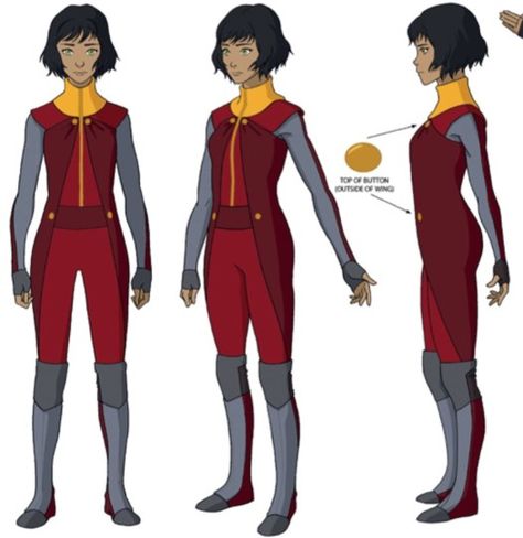 Female Earthbender Oc, Air Bender Outfit, Air Bender Character Design, Legend Of Korra Fashion, Airbender Oc Girl, Legend Of Korra Oc Fire Nation, Beifong Family, Avatar Legends, Studio Mir