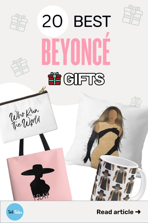 From Renaissance World Tour merch to books that’ll inspire you to be like the star everyday, our Beyoncé gift ideas are superb choices for Christmas, birthdays, anniversaries, and other special occasions. Beyonce Gift Ideas, Beyonce Flawless, Beyonce Fans, Pop Culture Gifts, Themed Gift Baskets, Who Runs The World, Tour Merch, Cherished Memories, World Tour