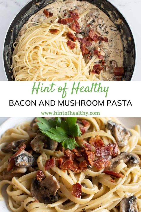 Mushroom And Bacon Recipes, Creamy Bacon And Mushroom Pasta, Bacon Mushroom Pasta Recipes, Mushroom Bacon Pasta, Pasta With Zucchini And Mushrooms, Bacon And Mushroom Pasta, Bacon Mushroom Pasta, Mango Salad Dressing, Vegetarian Bacon