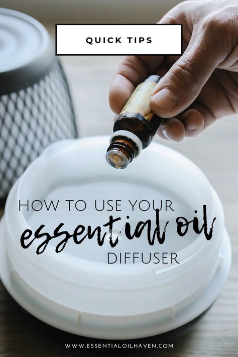 Here's how to use your essential oil diffuser & get the most out of your oils. How many drops should you put in? Where should you place your diffuser? How should you clean it? Find out here! #essentialoildiffuser #diffusing #aromatherapydiffuser #essentialoilhaven How Many Drops Of Oil In Diffuser, How To Use A Diffuser Essential Oils, How To Use A Diffuser, Best Essential Oil Diffuser, Healthy Remedies, Lamp Oil, Oil Diffuser Recipes, Diffuser Recipes, Holistic Remedies