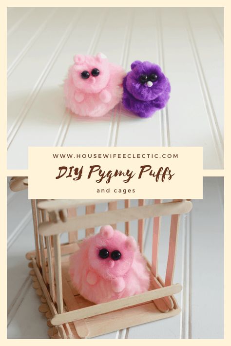 DIY Pygmy Puffs - Housewife Eclectic Diy Paper Art, Cumpleaños Harry Potter, Harry Potter Crafts, Craft For Kids, Crafts For Girls, Fun Diy Crafts, Crafts For Teens, Easy Diy Crafts, Cute Crafts