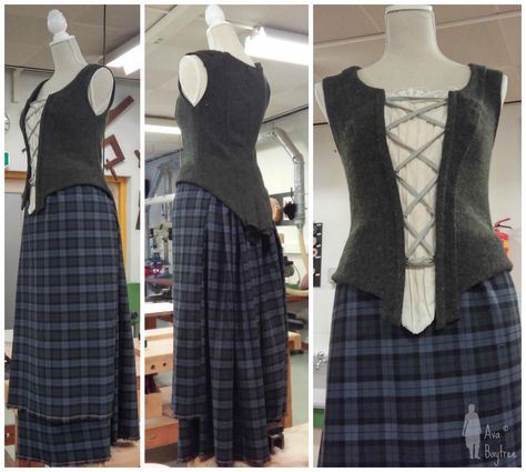 My Outlander inspired costume and how to! Claire Fraser Costume, Outlander Clothing, Jacket Tutorial, Scottish Costume, Outlander Style, Terry Dresbach, Great Kilt, Outlander Costumes, Scottish Clothing