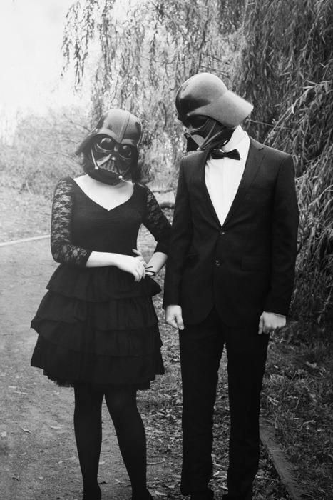 Darth Vader Helmet, Drops Of Jupiter, Best Couple Pictures, Star Wars Wedding, Love Is When, Gothic Steampunk, Star Wars Art, Best Couple, Couple Pictures