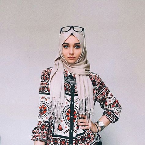 hijab styles Alexandra Golovkova, Eye Colours, Shooting Modes, Hijab Accessories, Hijab Model, Muslimah Style, Muslim Style, Muslim Women Fashion, Hijabi Style