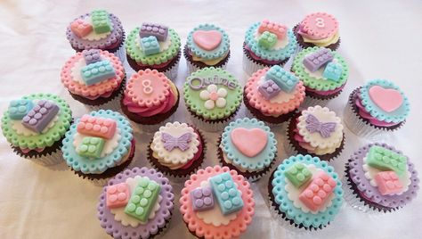 Lego Friends Cupcakes #legofriendscupcakes #legocupcakes #girlscupcakes Friends Cupcakes, Lego Cupcakes, Girls Cup, Cake House, Lego Friends, Mini Cupcakes, Amazing Cakes, Lego, Good Food