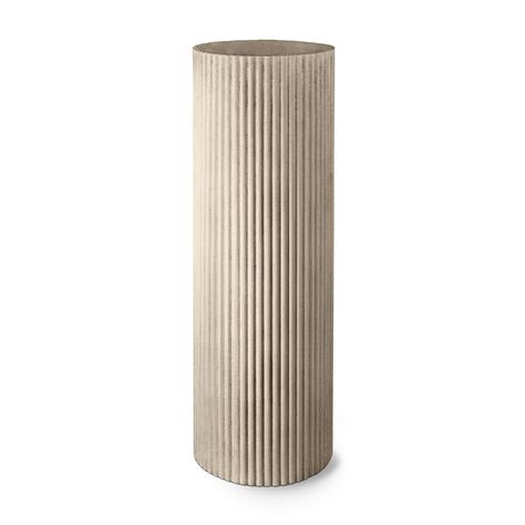 Billet Pedestal Architectural Columns, Hotel Lobbies, Fluted Columns, Pedestal Stand, Indoor Gardens, Vertical Design, Cast Stone, Ancient Temples, Artwork Display