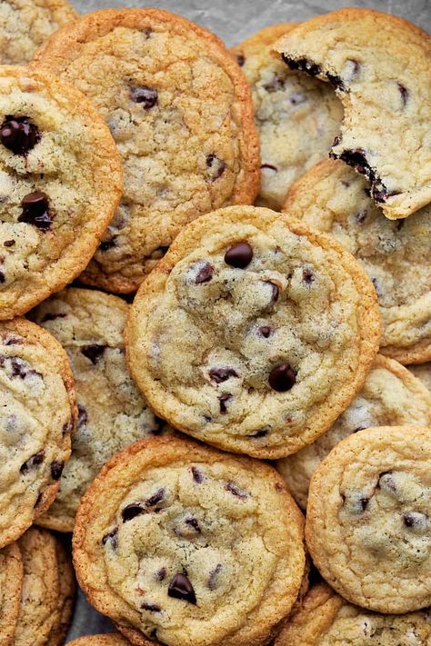 Homemade Chewy Cookies, Best Chocolate Chip Cookie Recipe Crispy, Chocolate Chip Cookies Crispy Chewy, From Scratch Chocolate Chip Cookies, Crispy Soft Chocolate Chip Cookies, Crispy And Chewy Chocolate Chip Cookies, Crispy Edge Chocolate Chip Cookies, Easy Crispy Chocolate Chip Cookies, Flat Chocolate Chip Cookies Recipe