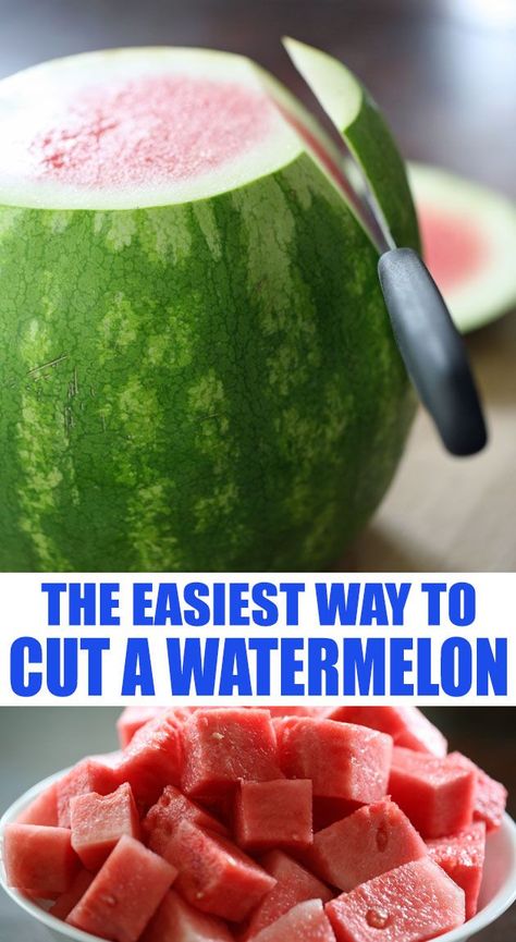 Cut Watermelon Easy, Weight Watcher Cookies, Cut A Watermelon, Easy Canning, Cooking Knife, Knife Skills, Homestead Ideas, Feta Recipes, Vegetable Side Dishes Recipes