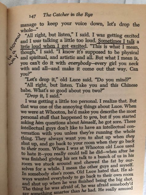 The Catcher In The Rye Annotations, The Catcher In The Rye Book, Catcher In The Rye Book, Holden Caulfield, Book Annotations, Catcher In The Rye, Book Annotation, Book Quote, Book Aesthetics