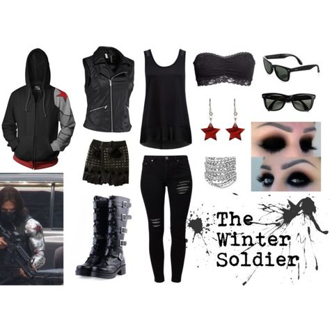 "The Winter Soldier" by JotunheimsQueen on Polyvore Winter Soldier Disneybound, Soldier Character, Marvel Inspired Outfits, Marvel Fashion, Avengers Outfits, Everyday Cosplay, Movie Inspired Outfits, Marvel Clothes, Character Inspired Outfits