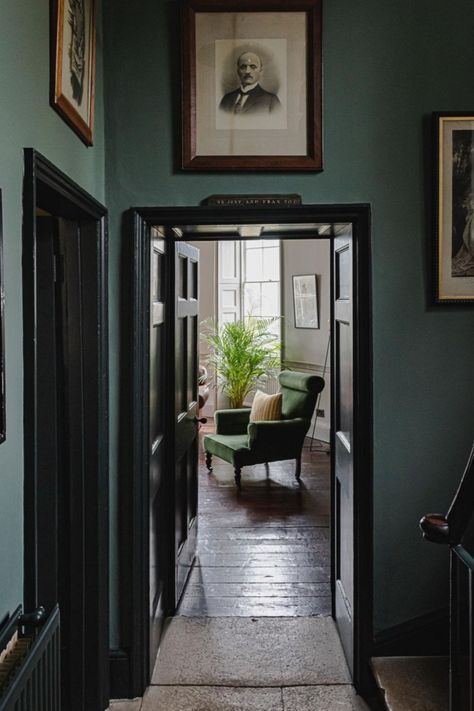 Georgian Homes, Green Interiors, Terrace House, Historic Homes, Guest Bedroom, Interior Inspiration, My Favourite, Home Interior Design, Beautiful Homes