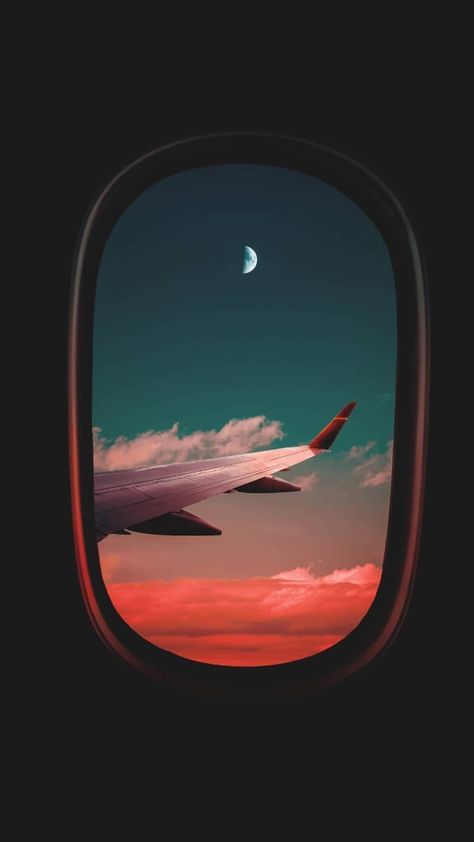 Wallpaper Airplane, Iphone Wallpaper Plants, Plane Window View, Plane Wallpaper, Wallpaper View, Airplane Window View, Airplane Drawing, Wings Wallpaper, Plane Window