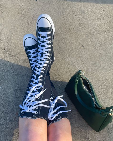 Shop Chuck Taylor All Star XXHi and other curated products on LTK, the easiest way to shop everything from your favorite creators. Converse Xxhi, Converse Drawings, High Converse Outfit, Converse Knee High, Key Aesthetic, Slay Fashion, Knee High Converse, High Converse, All Stars Converse