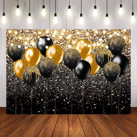 Mocsicka Balloons and Gold Sliver Dots Happy Birthday Backdrop | Birthday backdrop, 60th birthday decorations, 60th birthday ideas for mom Birthday Ideas For Mom, 60th Birthday Ideas, 60th Birthday Ideas For Mom, Cheer Banquet, 60th Birthday Decorations, Happy Birthday Backdrop, 50th Bday, Backdrop Birthday, Balloon Arches