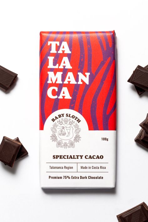 Packaging Design for Baby Sloth Cacao. In search of a fantastic brand identity or packaging design for your business? Reach us at: https://www.designetiquette.com/contact/ #packaging #packagingdesign #branding #brandidentity #graphicdesign #chocolate Cacao Branding Design, Japanese Chocolate Packaging, Cacao Packaging Design, High End Chocolate Packaging, Chocolate Bar Branding, Chocolate Brand Identity, Chocolate Branding Design, Chocolate Package Design, Chocolate Brand Logo