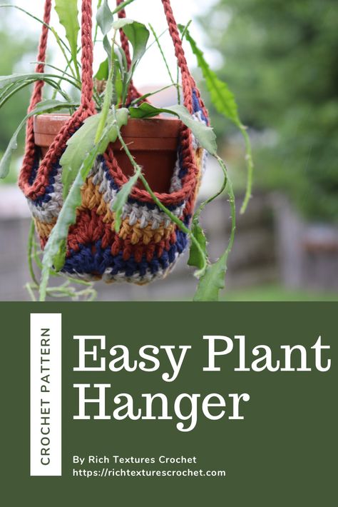 An Orchid Cactus hanging in a crochet plant hanger Easy Crochet Plant Hanger, Crocheted Plant Hangers, Easy Crochet Plant, Easy Plant Hanger, Scraps Crochet, Crochet Plant Hanger Pattern, Plant Hanger Crochet, Crochet Hacks, Crochet Plant Hanger