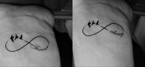 Infinity friendship tattoo♡ Friendship Tattoo, Promise Tattoo, Coordinates Tattoo, Animal Outline, Infinity Tattoos, Forearm Tattoo Women, Friendship Tattoos, Infinity Sign, Friendship Bracelets Designs