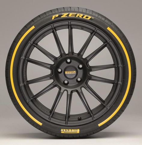 Pirelli releases their P Zero in a variety of colors. Custom Wheels Cars, Pirelli Tires, Grey Car, Stance Cars, Automotive Artwork, Wheel Design, Rims And Tires, Rims For Cars, Car Design Sketch