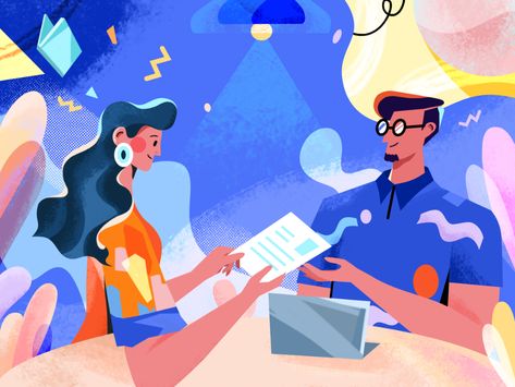 Dribbble Design, 달력 디자인, Illustration Art Drawing, Interview Questions, Illustration Artwork, Flat Illustration, Ux Design, Design Process, Character Illustration