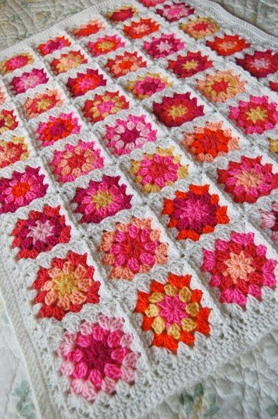 PaperArtsy: 2017 Topic #1: Pink and Orange {Challenge} Blanket Colors, Crochet Bed, Granny Blanket, Kids Blanket, Crocheted Blanket, Patchwork Blanket, Patchwork Baby, Crochet Granny Square Blanket, Girl Blanket