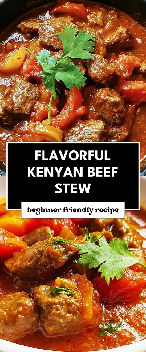 Image for Flavorful Kenyan Beef Stew Guineas Stew, African Beef Stew Recipes, Kenyan Stew, Kenyan Beef Stew Recipe, Kenyan Recipes, Kenyan Food, Stews Recipes, Japanese Bread, Paleo Beef