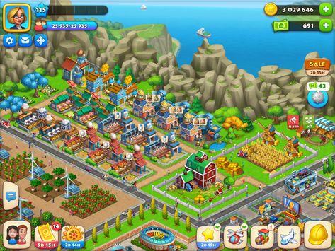 Township Community Buildings, Township Design Ideas Level 21, Township Factory Layout, Township Design Ideas Houses, Township Design Ideas Farm, Farm Town Game, Farm City Game, Township Game Layout Ideas Beginner, Township Game Layout Ideas