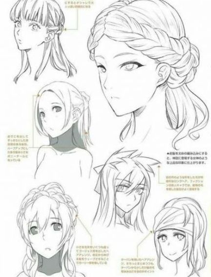 51 Ideas Drawing Hair Anime Inspiration For 2019 #hair #drawing Anime Hairstyles Female Tutorial, Anime Hairstyles Female, Hairstyles Female, Girl Hair Drawing, Anime Face Drawing, Anime Hairstyles, Anime Inspiration, Pelo Anime, Drawing Hair Tutorial