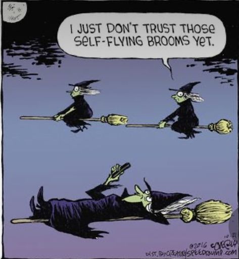 Witch Funny, Holiday Jokes, Halloween Jokes, Speed Bump, Halloween Illustration, Science Humor, Season Of The Witch, Humor Grafico, Halloween Cartoons