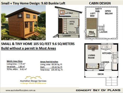 Pier And Beam House, 12x24 Tiny House Floor Plans, Bunkie With Loft, Floor Plans With Loft, 12x24 Tiny House, Green House Plans, House Plans Craftsman, Loft Building, Flat House Design