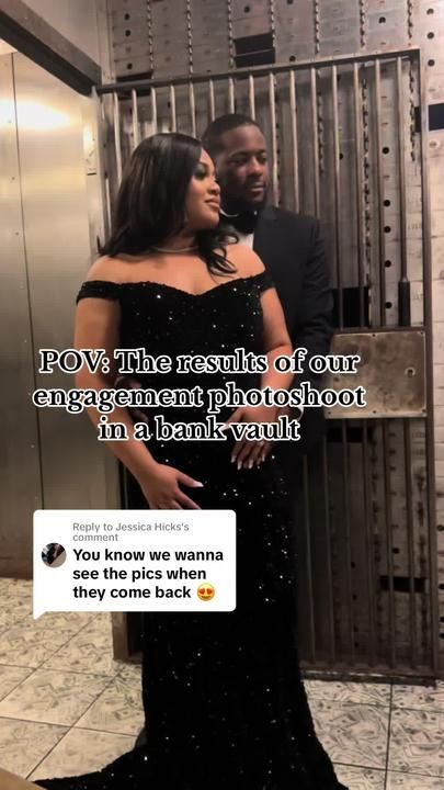 J E S S L Y N ❤️ on TikTok Bank Vault Photoshoot, Bank Vault, So In Love, Vaulting, Engagement Photoshoot, In Love, Photographer