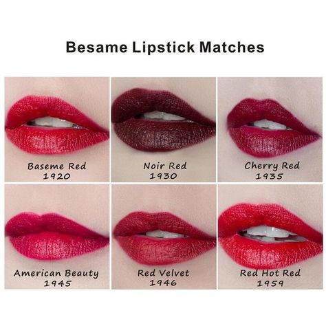 Cherry Red will be my next purchase. I’m getting used to Red Velvet, it leans more russet than I expected. Besame Red Lipstick, Besame Cosmetics Lipsticks, Besame Lipstick, Outfits Recreation, Cherry Red Lipstick, Makeup Organizing, Annie Jr, Colourpop Lipstick, Colourpop Lip