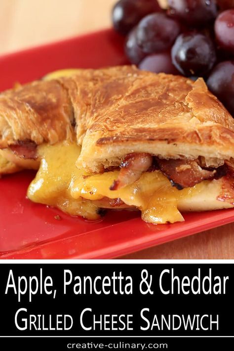 Fall Treats Recipes, Tillamook Cheese, Apple Sandwich, Grilled Sandwiches, Culinary Food, Homemade Sloppy Joes, Croissant Recipe, Sandwich Shop, Football Party Food