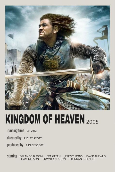 Kingdom Of Heaven Poster, Kingdom Of Heaven Movie, Media Recommendations, 2024 Movies, Heaven Movie, King Baldwin, King Of Heaven, Period Drama Movies, Physical Media