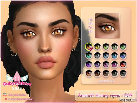 Sims 4 Custom Content Eye Color, Eye Color Cc Sims 4, Sims 4 Eye Color Cc Default, Sims 4 Eye Colour Cc, More Eye Colors Sims 4, Honey Eyes, Cc Eyes, Los Sims 4, Amber Eyes