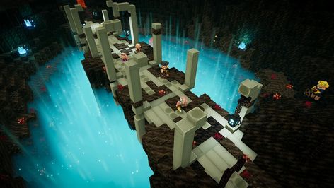 Minecraft Dungeons:Soul Sand Valley – Minecraft Wiki Armor Room Minecraft, Dungeon Room, Minecraft Dungeons, Secret Secret, Evil Games, Magic System, Soul Game, Minecraft Plans, Secret Location