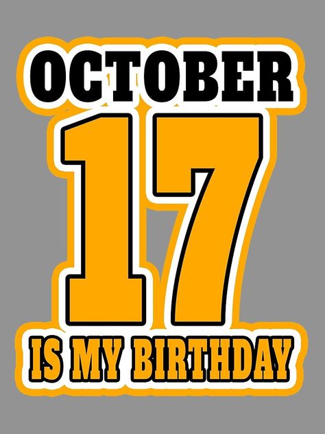 "OCTOBER 17 th IS MY BIRTHDAY" Mini Skirt by Goldenshop2 | Redbubble 17 October Birthday, Birthday Countdown, 29th Birthday, October Birthday, 17th Birthday, List Template, Birthday Gift Ideas, My Birthday, Skirts For Sale