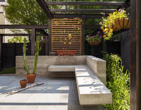 Contemporary Courtyard, Shade House, House Yard, Cambridge Ma, Outdoor Room, Patio Roof, Terrace Design, Pergola Kits, Modern Patio