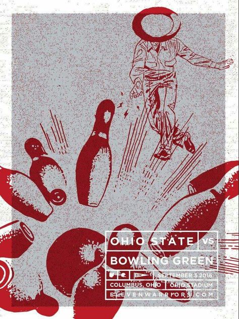 Eleven Warriors via Facebook Emo Designs, Bowling Games, Awareness Poster, Game Poster, Event Branding, Branding Mood Board, Bowling Green, Collage Design, Ceramics Ideas Pottery