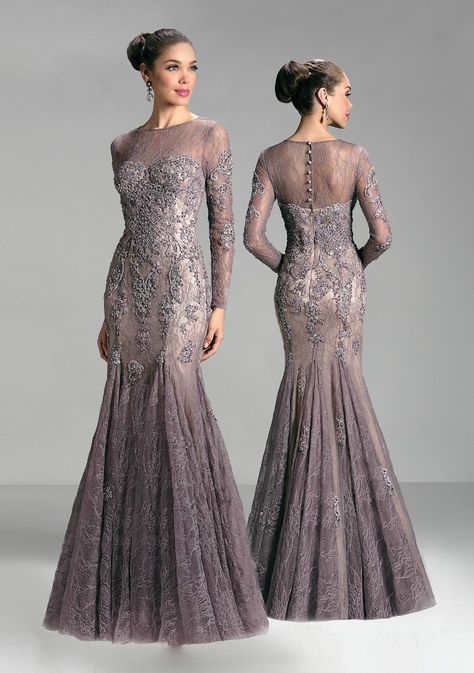 Evening Gown Plus Size, Types Of Gowns, Grey Evening Dresses, Party Wear Gowns, Modern Vintage Style, Mother Of The Bride Dresses Long, Lace Dress Design, Mother Of The Bride Gown, 2024 Prom