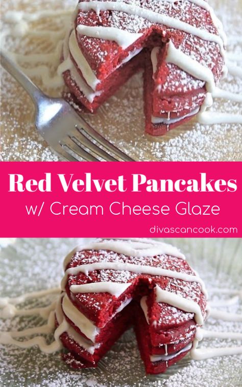 Waffles Ideas, Homemade Red Velvet Cake, Velvet Desserts, Morning Treats, Red Velvet Desserts, Almond Cupcakes, Red Velvet Pancakes, Future Chef, Best Brunch Recipes