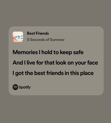 One Direction Friendship Lyrics, 5sos Lyrics Spotify, Song Lyrics For Graduation Quotes, Friendship Scrapbook Ideas Best Friends, Graduation Song Lyrics, Song Lyrics About Friends, Friendship Lyrics, Lyrical Poetry, Senior Year Quotes